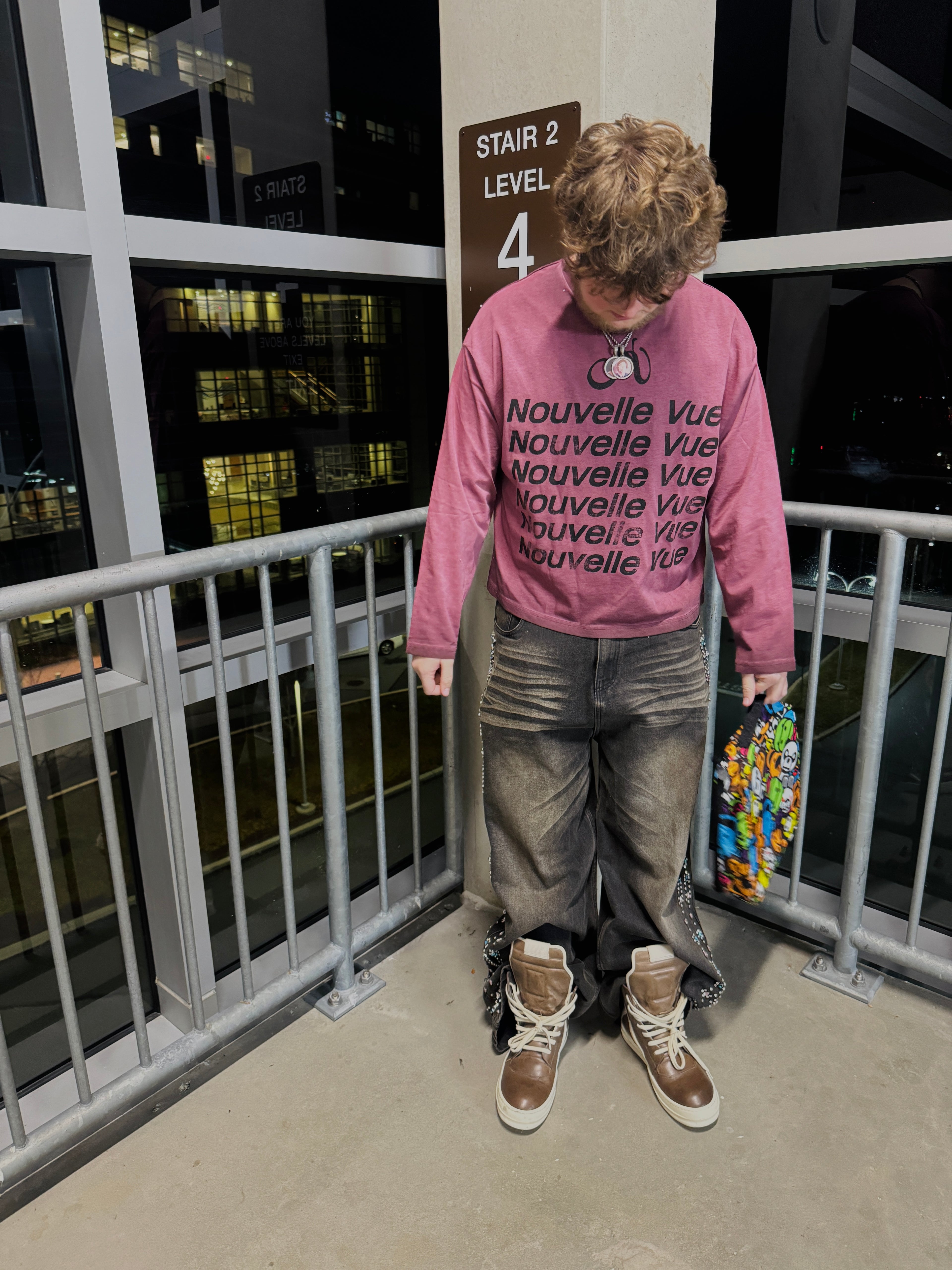 MERLOT SUNFADED LONGSLEEVE SHIRT